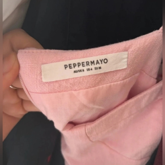 Peppermayo Angelica Linen Maxi Dress in Pink - Picture 3 of 5